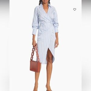 Veronica Beard Afton Draped Shirtdress